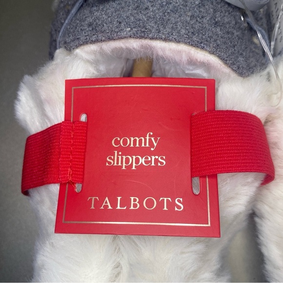 NWT TALBOTS RUBY BRUSHED FLANNEL MOCCASINS
IN GREY - SIZE 8 - Picture 5 of 9